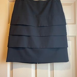 Elegant New Directions Black‎ Tiered Skirt, Size 6